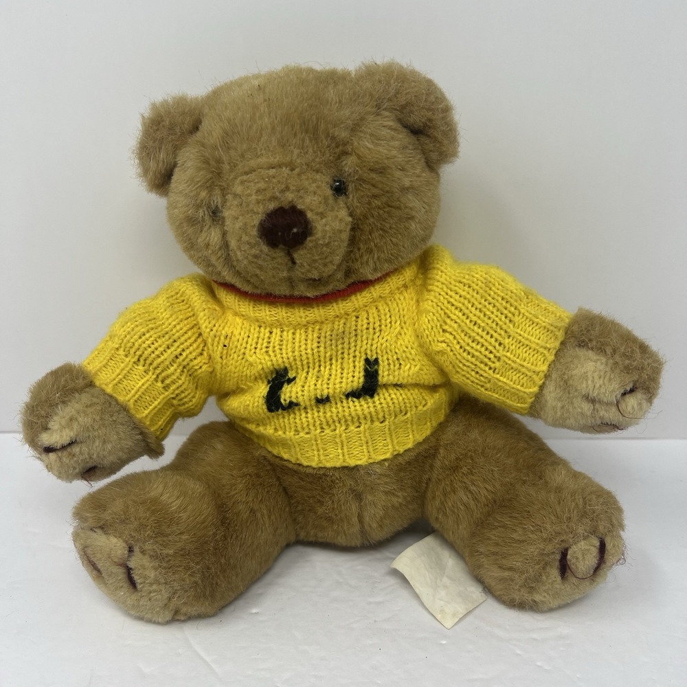 Presidents Choice Plush Bear 12 Brown Robert Chenaux 1986 Vintage Toy